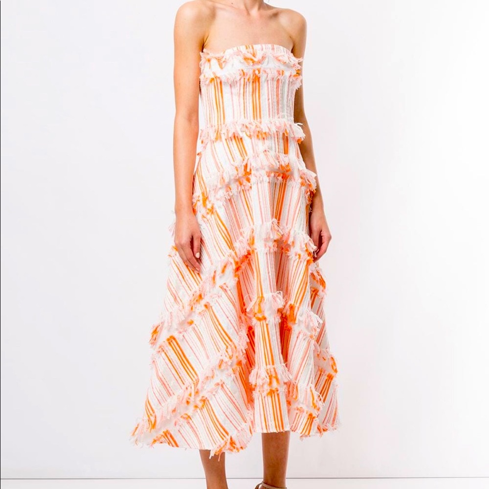 BAMBAH Confetti-Embellished Midi Dress